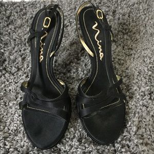 Strappy Black Stiletto Heels